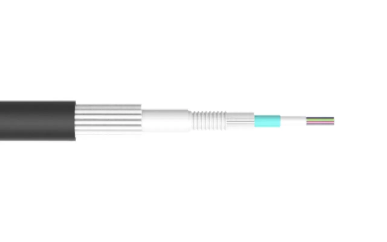 Loose Tube Central Tube Type Optical Cable with Single Thin Round Steel Wire Armoring