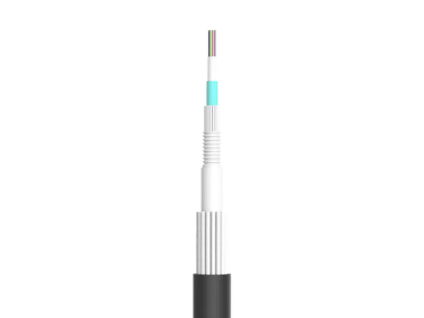 Loose Tube Central Tube Type Optical Cable with Single Thin Round Steel Wire Armoring